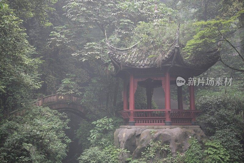 Qingyin Pavilion (清音阁) in Mount Emei, Sichuan, China